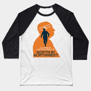 Alfred Hitchcock North by Northwest Baseball T-Shirt